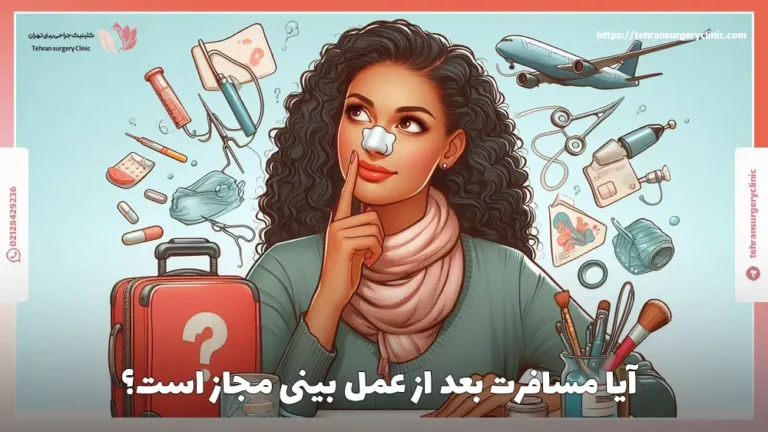 مراقبت های سفر با هواپیما، قطار و ماشین بعد از عمل بینی