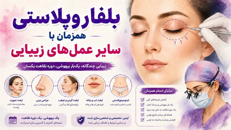 بلفاروپلاستی همزمان با سایر عمل‌های زیبایی