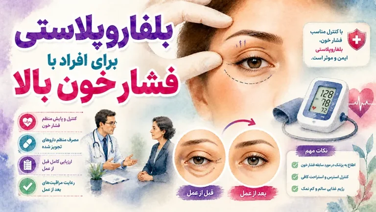 بلفاروپلاستی برای افراد با فشار خون بالا