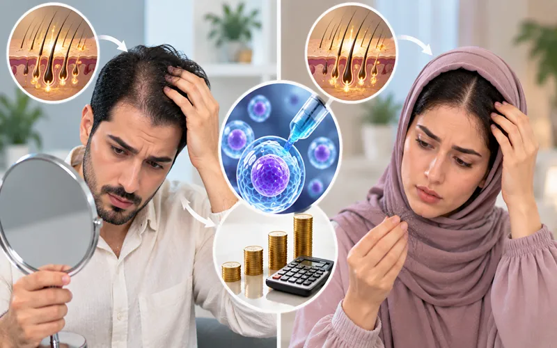 هزینه و قیمت تزریق سلول بنیادی برای مو چقدر است؟